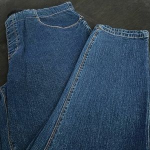 Denim & Co. "How Timeless" Petite 4-Pocket Denim Jeggings